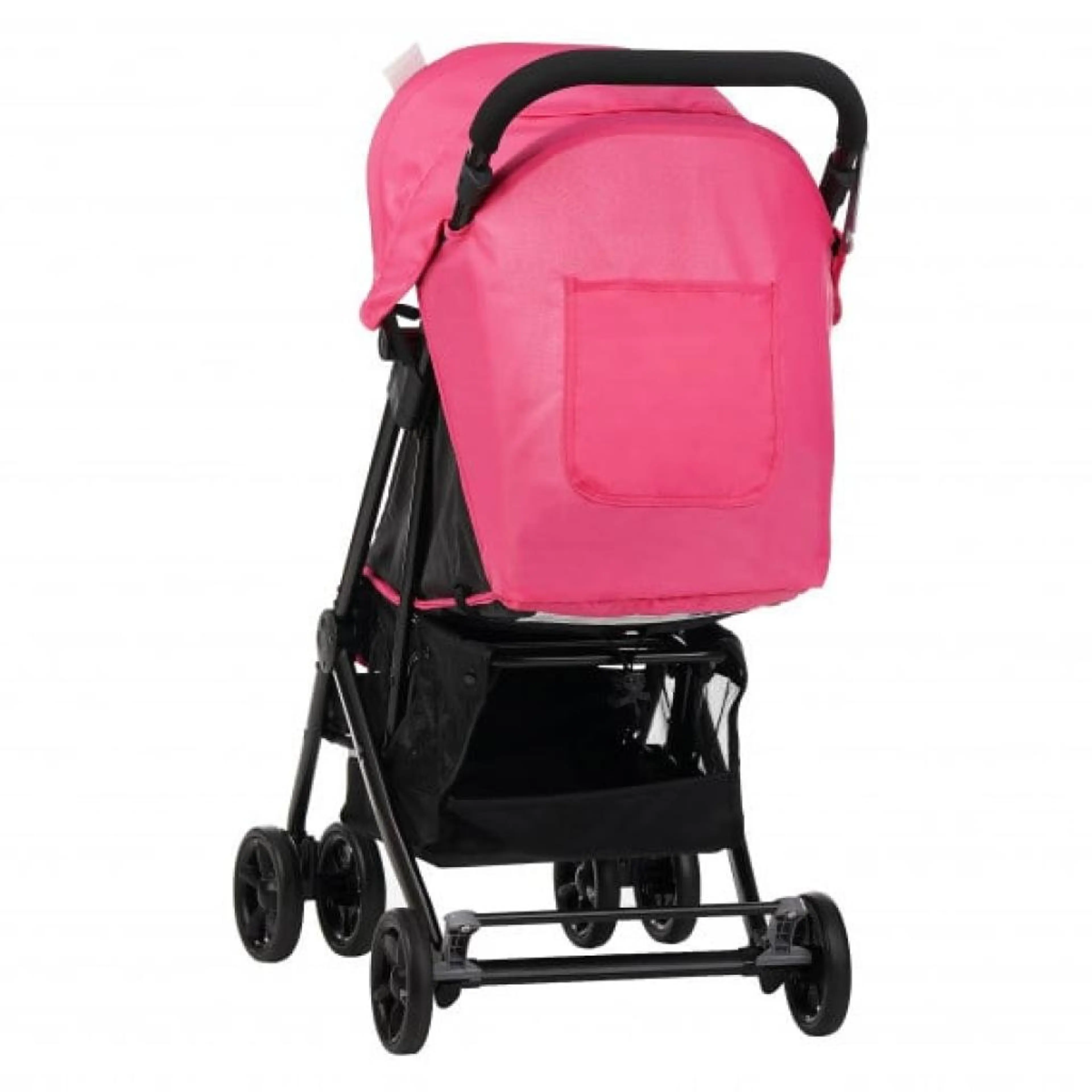Бебешка количка Jasmin - компактна, лесно сгъваема, розова